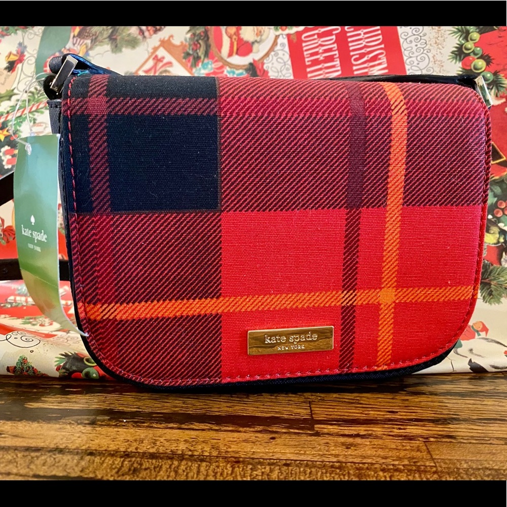 KATE SPADE PLAID PURSE CROSSBODY